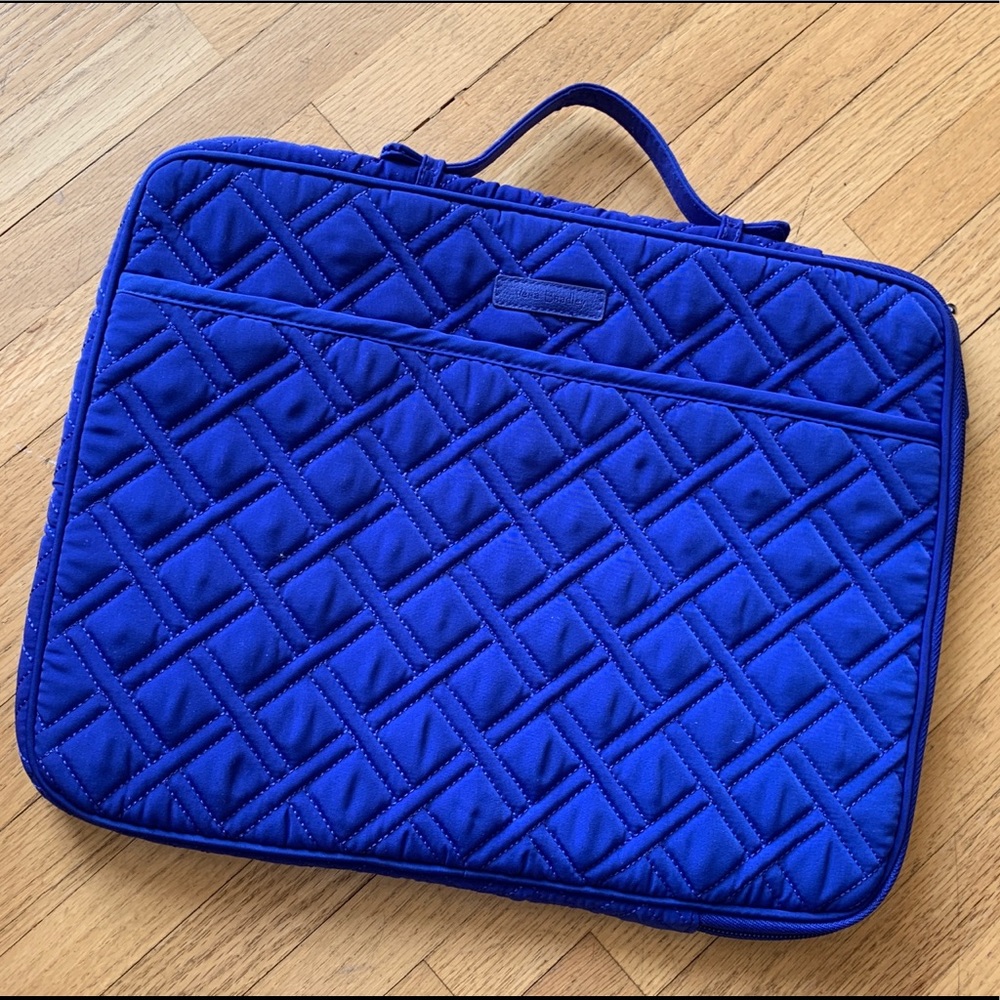 Vera Bradley Royal Blue Quilted Laptop Sleeve